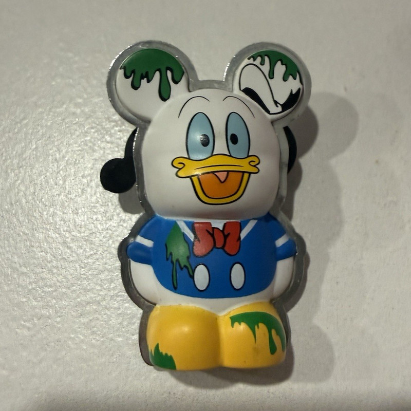 Disney Donald Duck Paint Splatter Mickey Ears Single Trading Pin
