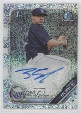 2019 Bowman Chrome Prospect Speckle Refractor 148/299 Brock Burke Auto 12ui