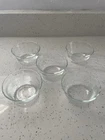 Set Of 5 PYREX Fluted Ringed Custard Cups/Ramekins 463175 ML Pristine Condition