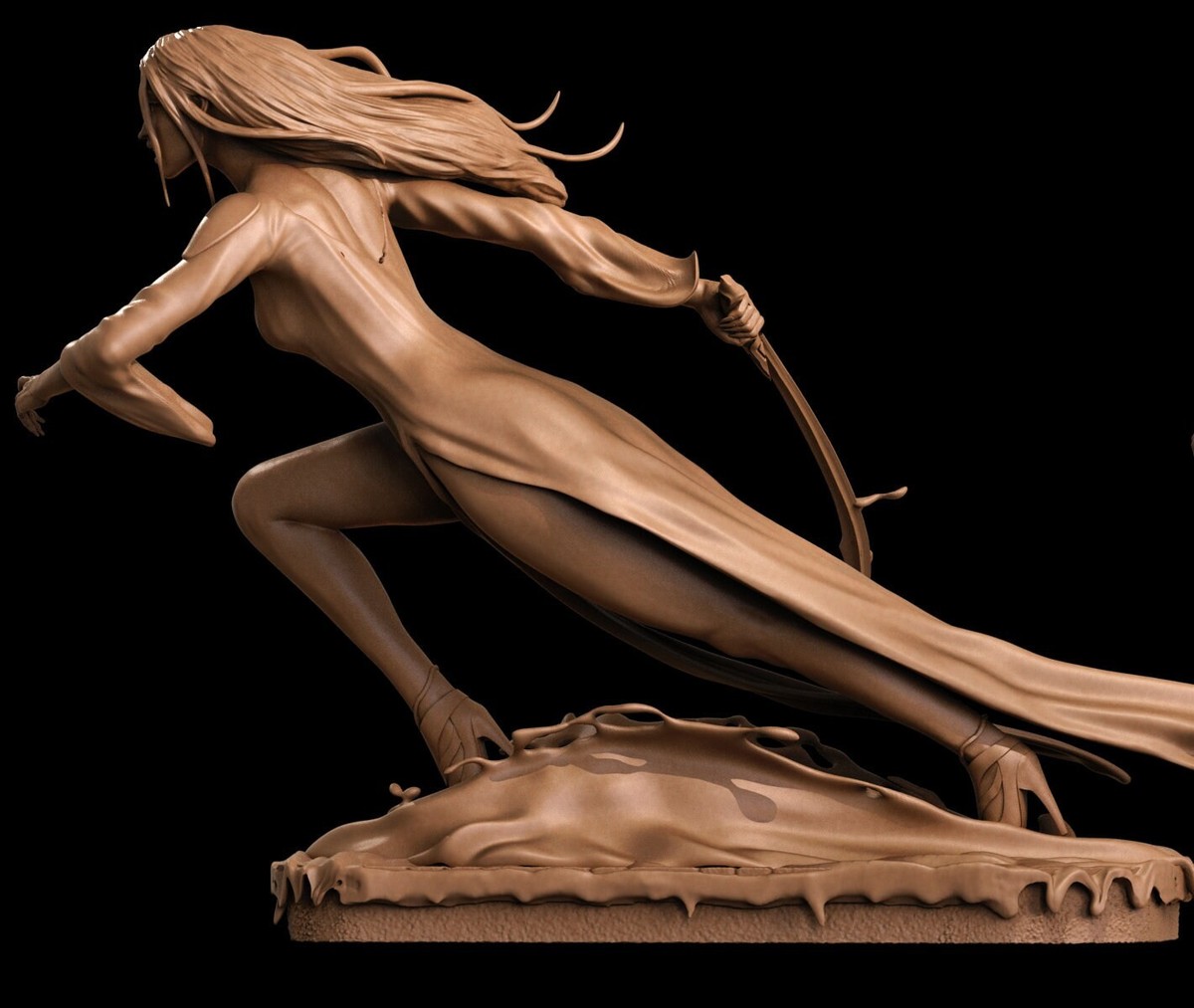 Carmilla Castlevania 3D Printed Figure, Unpainted Vampire Queen