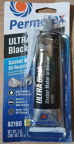 Permatex 82180 Ultra Black Gasket Maker 3oz. Oil Resistant | eBay