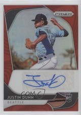2020 Panini Prizm Rookie Auto Red Prizm 15/75 Justin Dunn #RA-JD Auto 0a4s