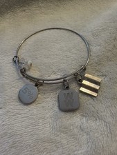 Weight Watchers Milestone And Adventure Dangle Charms On Bangle Bracelet Silver