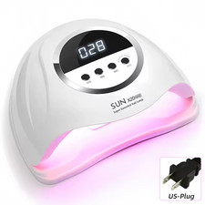 LED UV Nail Dryer Gel Polish Curing Lamp Timer LCD Display Motion Sensor