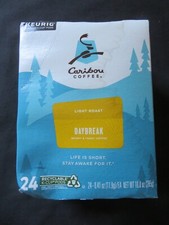 Caribou Coffee Daybreak Light Roast Coffee 24 Keurig K-Cup Pods 10 Oz D