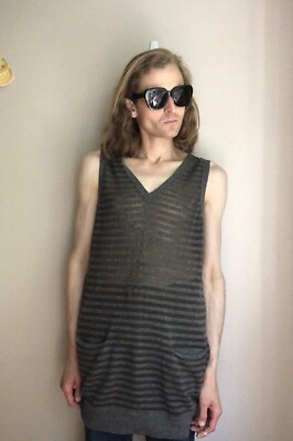 Dries Van Noten Vintage Unisex Cashmere Sheer Knit Vest Size M