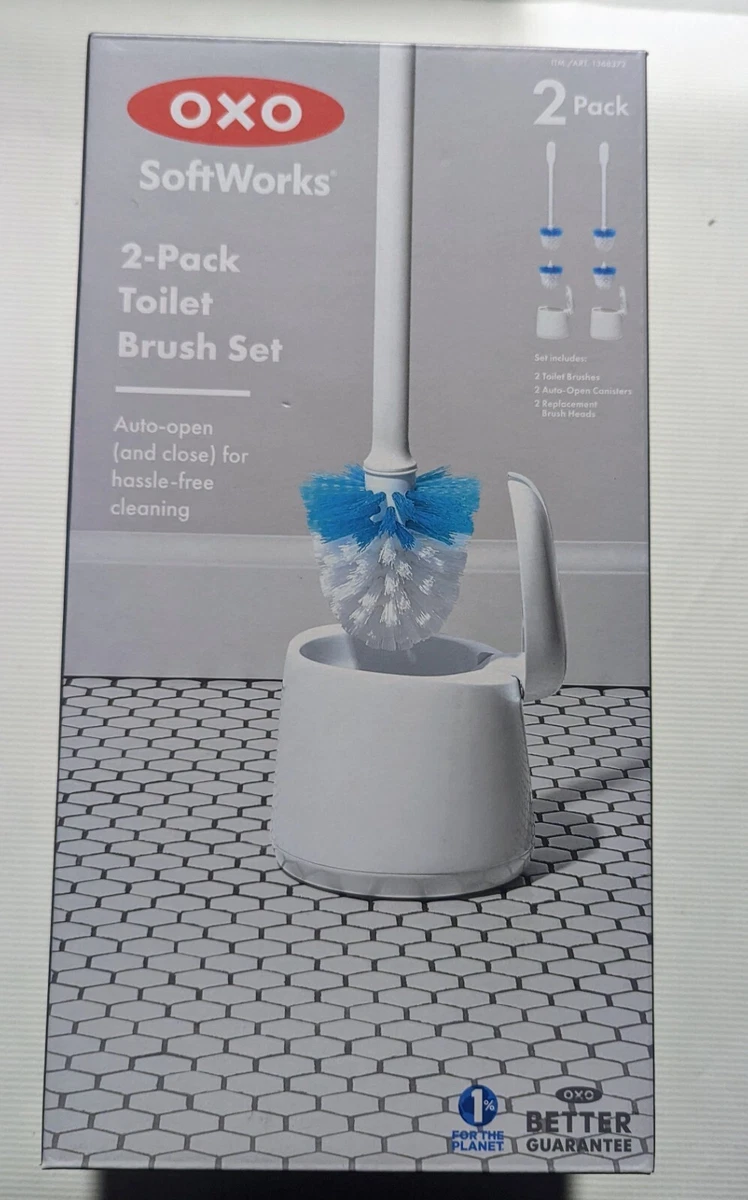 OXO Toilet Brush and Canister Set (2 Pack)