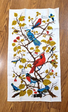 Tea Towel BIRDs Pure Linen 16" X 28" NEW