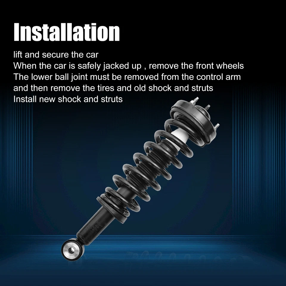 2 amortiguadores delanteros para Ford F-150 2004-2008 Lincoln Mark LT 2006-2008 - Image 3 of 4