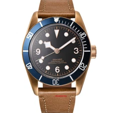 41mm CORGEUT Brass Coated Case Sterile Sapphire Glass Date Automatic Men's Watch