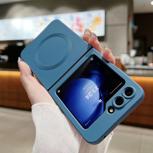 For Samsung Galaxy Z Flip6 Flip5 Flip4 3 Shockproof Magnetic Silicone Case Cover - Picture 13 of 31