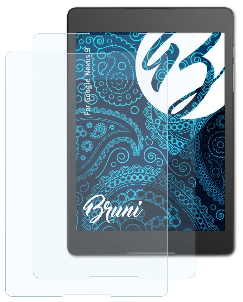 Bruni 2x Proteggi Schermo per Google Nexus 9 Pellicola Protettiva - Immagine 3 di 4