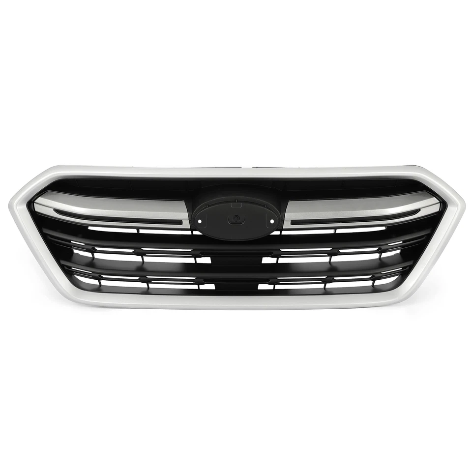 Parrilla de repuesto delantera plateada y negra para Subaru Outback 2018-2019 Foto 3 de 4