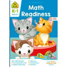 School Zone Math Readiness Grades K-1 Workbook by School Zone: Used