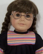 Silver Wire Eye Glasses Doll Clothes Accessory For 18” American Girl (Debs*)