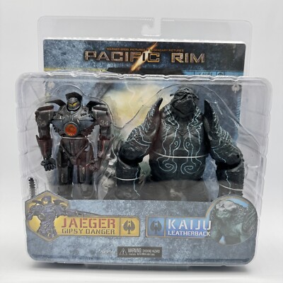 特撮 PACIFIC RIM GIPSY DANGER & LEATHERBACK NECA Pacific Rim Action Figure 2 Pack Gipsy Danger Leatherback Box
