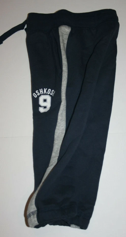 Nuevo OshKosh Niños 12 Años Azul Marino Activo Pantalones de Sudadera a Rayas Pierna Pantalones Foto 2 de 2
