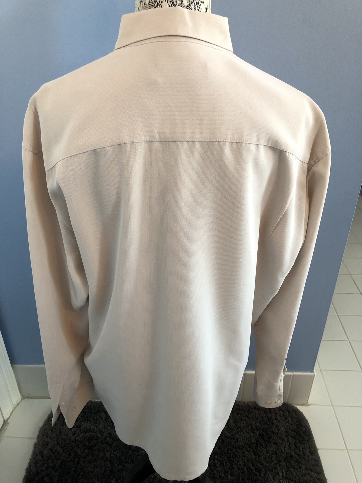 MEN’S SIZE L BUGATCHI UOMO SOLID BEIGE/OATMEAL LO… - image 2