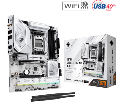 ASRock X870 Steel Legend WiFi（ジャンク品） ASRock X870 STEEL LEGEND WIFI Socket AM5 AMD X870 DDR5 SATA3 ATX