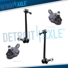 4pc Front Lower Ball Joints Sway Bar End Links Kit for 2004 - 2010 Toyota Sienna