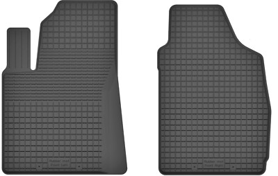 Gummifußmatten für Fiat 500C Cabrio ab Bj. 2009 Schwarz Passend Automatten Rbx