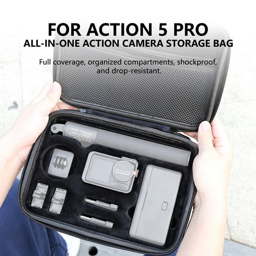 Storage bag for DJI Action 5pro/4/3 sports Camera Bag Case Carrying Portable - Afbeelding 11 van 18