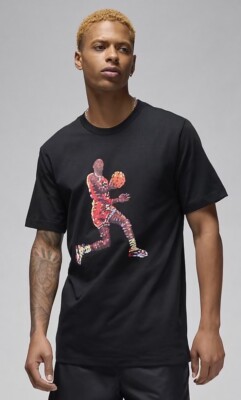 NIKE AIR JORDAN FLIGHT ESSENTIALS GRAPHIC SHORT BLACK (FN6000 010) Medium
