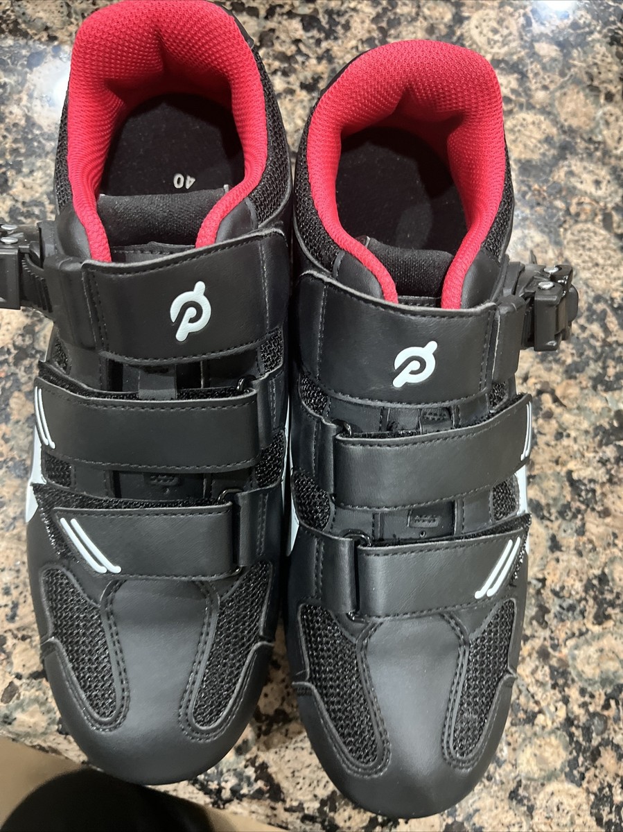 Peloton Chaussures de cyclisme unisexe Noir/rouge/blanc