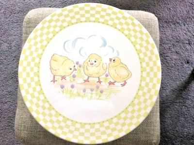 Spring Easter Baby Chick Cake Stand by Artist Kate Williams Global Design