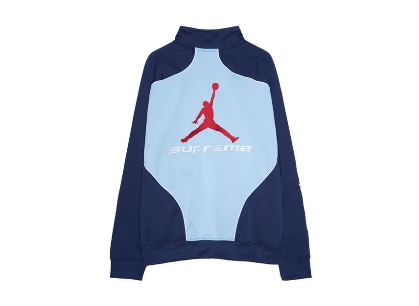 Veste de survêtement HF0830 436 Supreme Jordan Tricot bleu