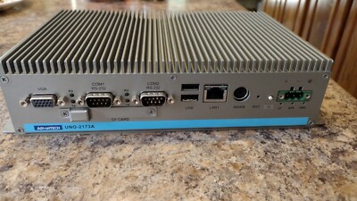 ADVANTECH UNO-2173AF-A12E EMBEDDED AUTOMATION COMPUTER Intel Atom 1.60GHz Norsrv