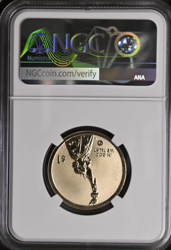American Innovation 2022 S - VT $1 Snowboarding NGC Reverse PF 70 - Image 2 of 2