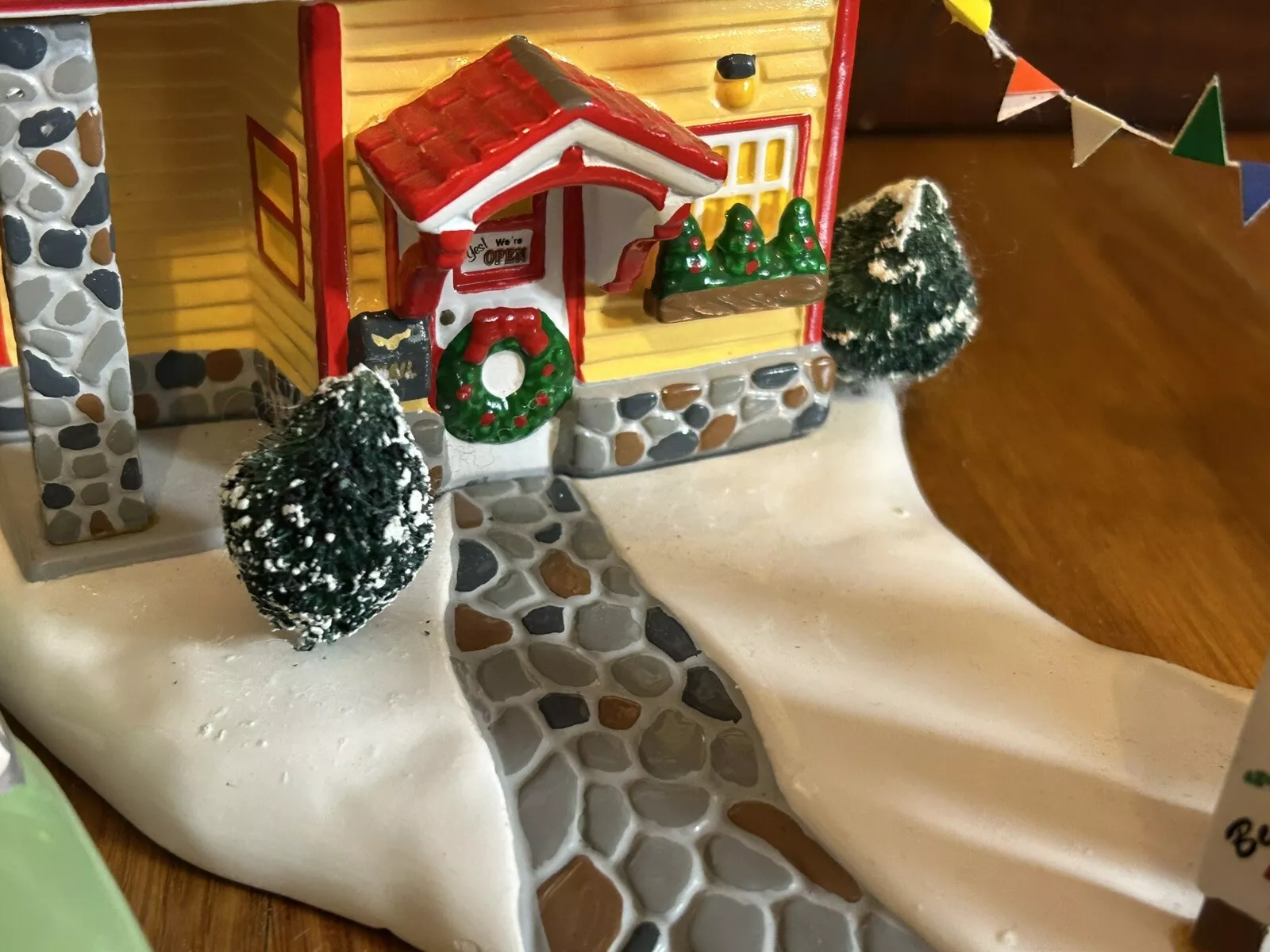  vintage snow village dept 56 carros usados pássaro desaparecido caixa 