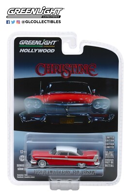 Greenlight - 1958 Plymouth Fury - ''Evil Version'' - Christine - 44840-B - 1:64