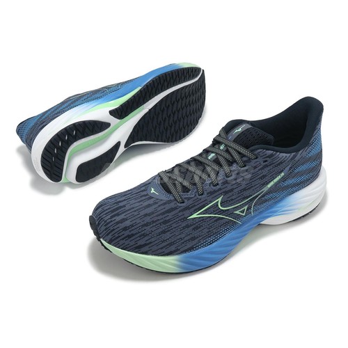Mizuno Wave Rider 28 Navy White Men Road Running Jogging Shoes J1GC2403-51 - Picture 8 of 8