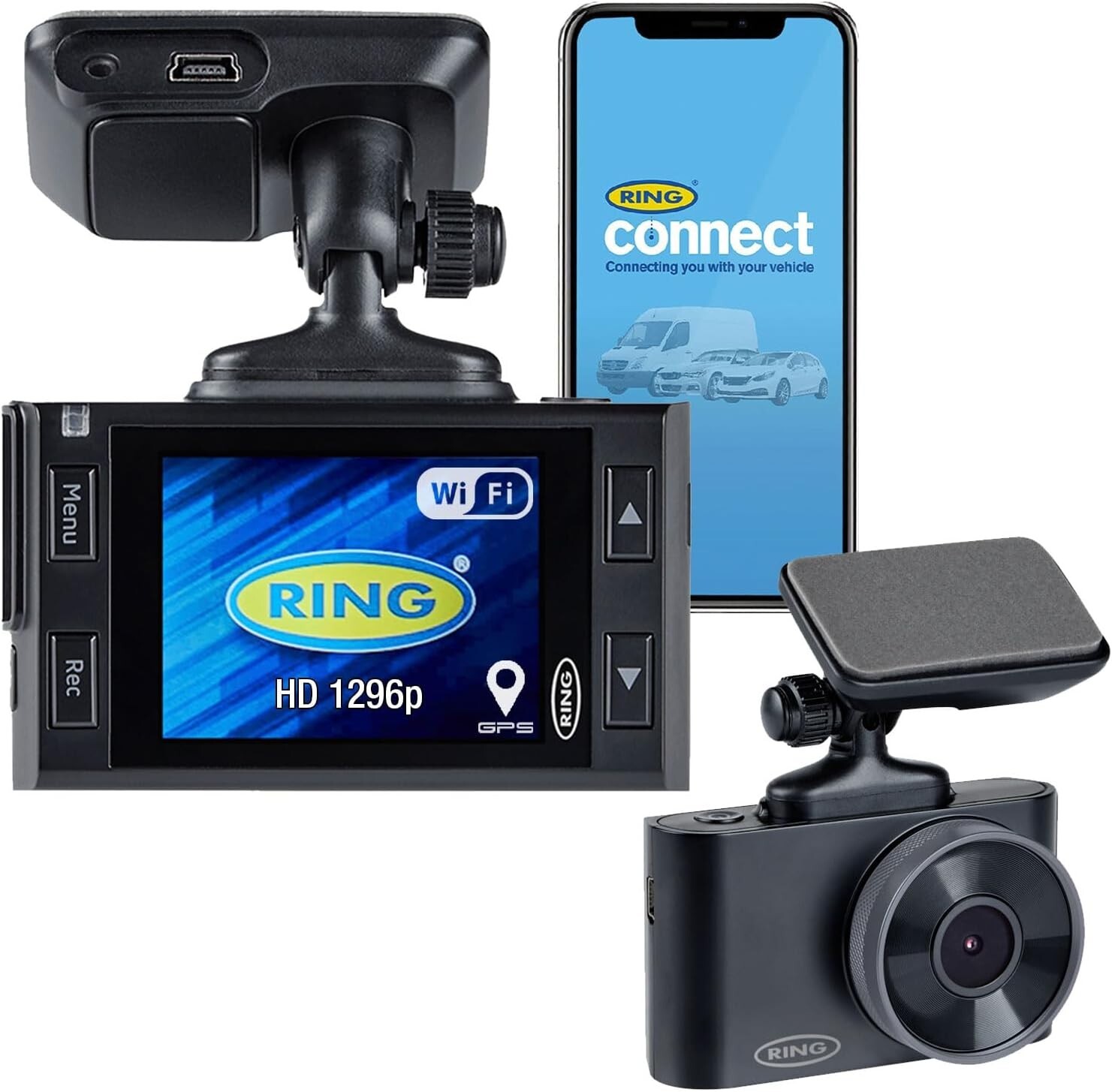 Ring Smart Dash Cam with GPS, Wi-Fi, App & Magnetic Mount for Easy Installation-image