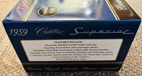Cadilac Crown Royal 1959 coche fúnebre, Precision Sunset Coach, 1/18, negro, nuevo, raro - Imagen 3 de 21