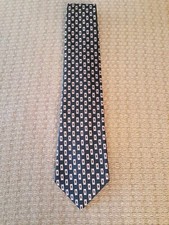 Karl Lagerfeld Geometric Print Tie 100% Silk Made in USA