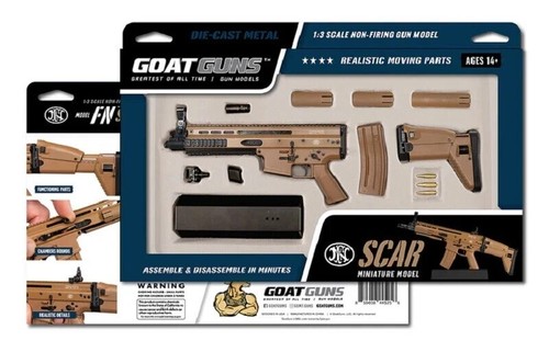 Goat Guns 1/3 Scale Die Cast FN Scar Model Rifle, Dark Tan