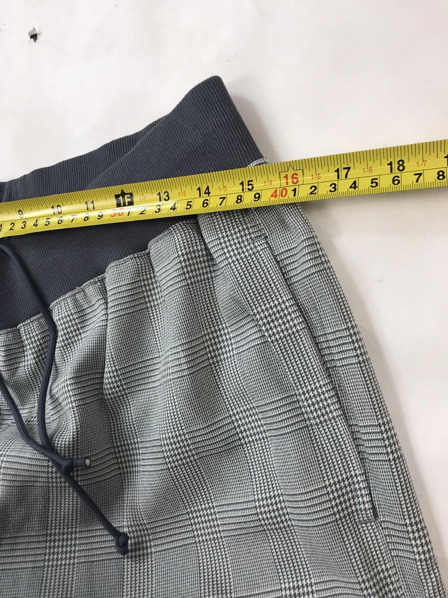 Champion Men 100 AUTHENTIC long sweat pants size Large Plaid Multicolor