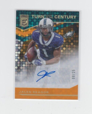 2020 Donruss Elite Jalen Reagor Turn of the Century Auto #ed 08/25 Eagles