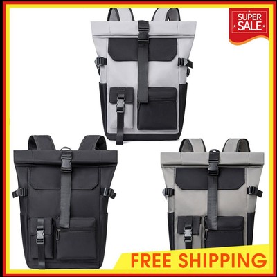 Waterproof Business Laptop Backpack Large Capacity Nice Men Computer Bag Roll Up