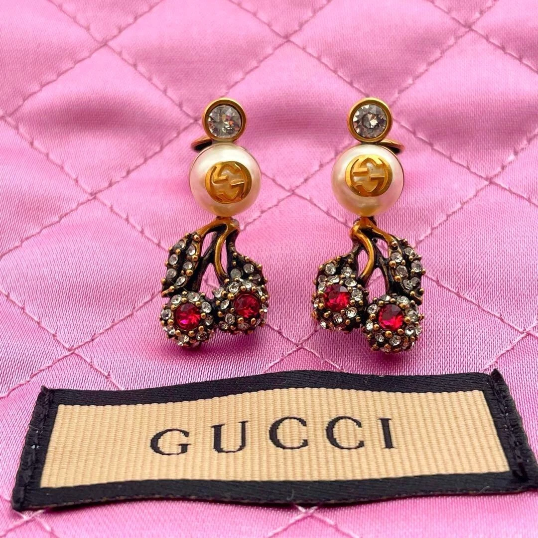 Gucci 2024 cherry earrings