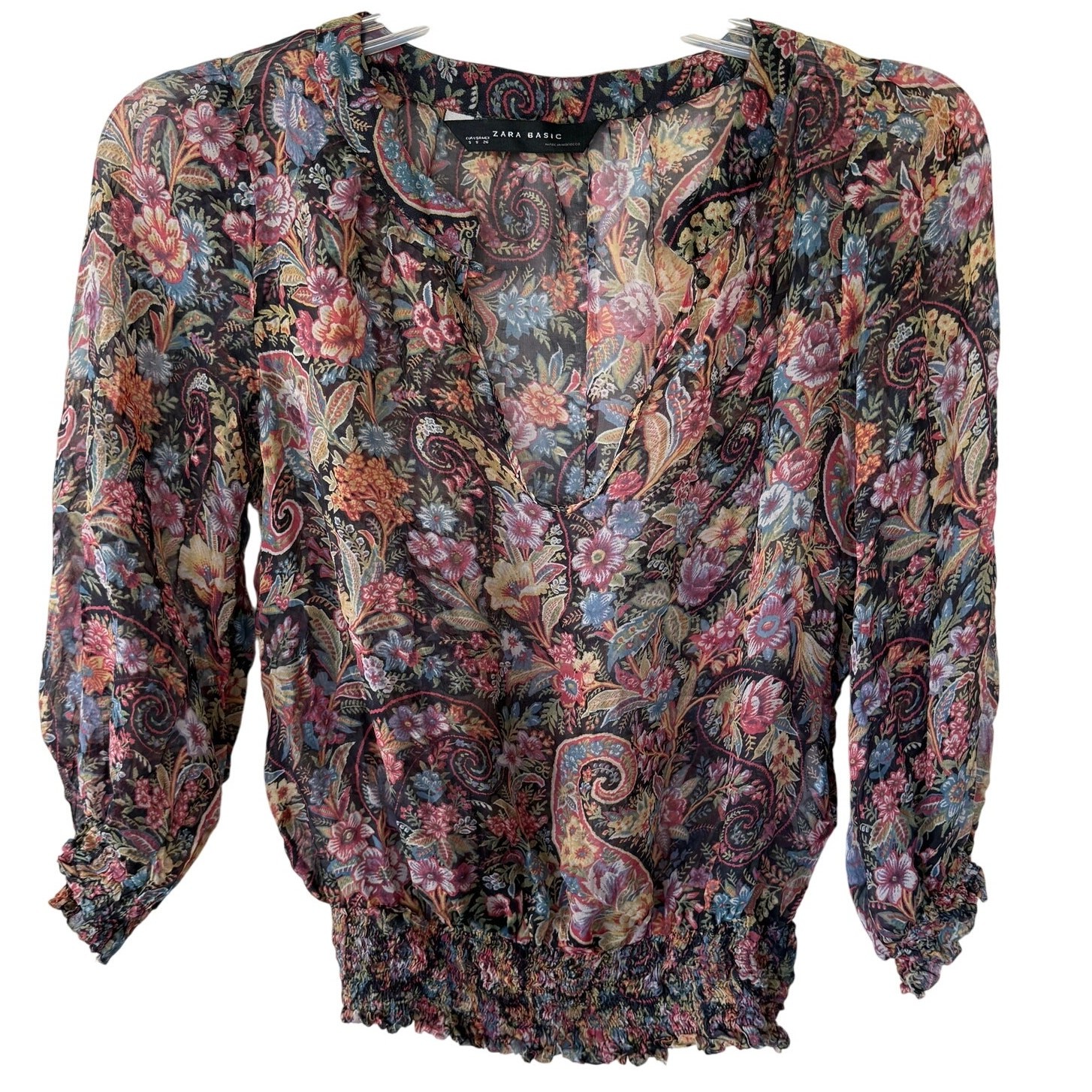 Zara Basic SILK Blouse size S - image 1