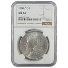 1888 O Morgan Silver Dollar MS 64 NGC Uncirculated $1 Coin SKU:CP466