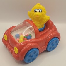Big Bird Push Along Car 1995 Tyco Toys Preschool Sesame Street Vintage