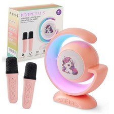 Portable Bluetooth Karaoke Machine for Kids - Karaoke Speaker for Girls with 2