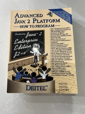 Advanced Java 2 Platform How to Program Paperback Deitel Prentice Hall CD 2001