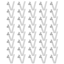 40pcs 5x8.5x30mm Single Button V-Shaped Paddle Snap Spring Clips Hollow Head