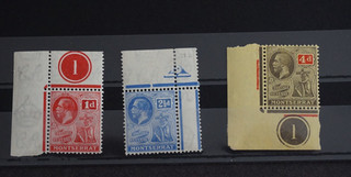 Montserrat 1922 29 M/M Marginals Including Plates 1